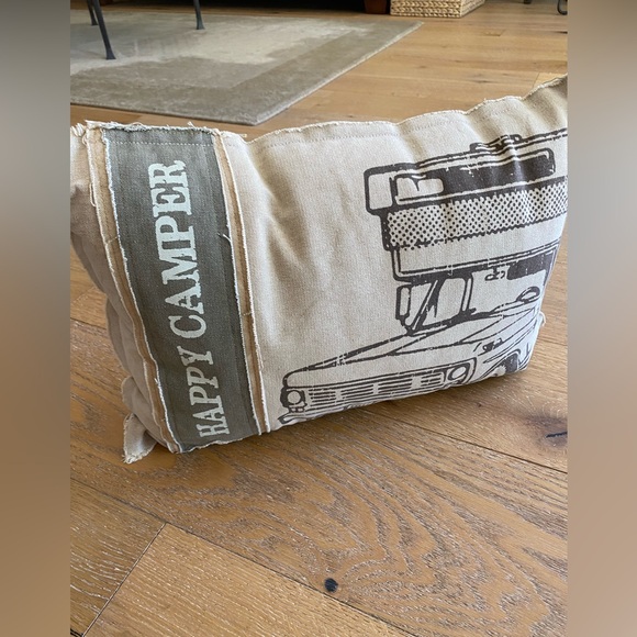HAPPY CAMPER throw pillow-like new! - Picture 10 of 10